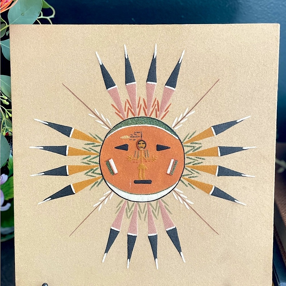 Native American Sand Art on Board